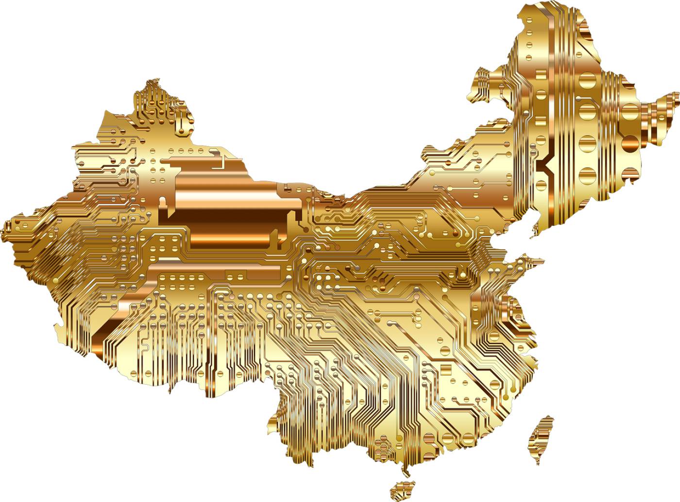 china microchip map geography  svg vector
