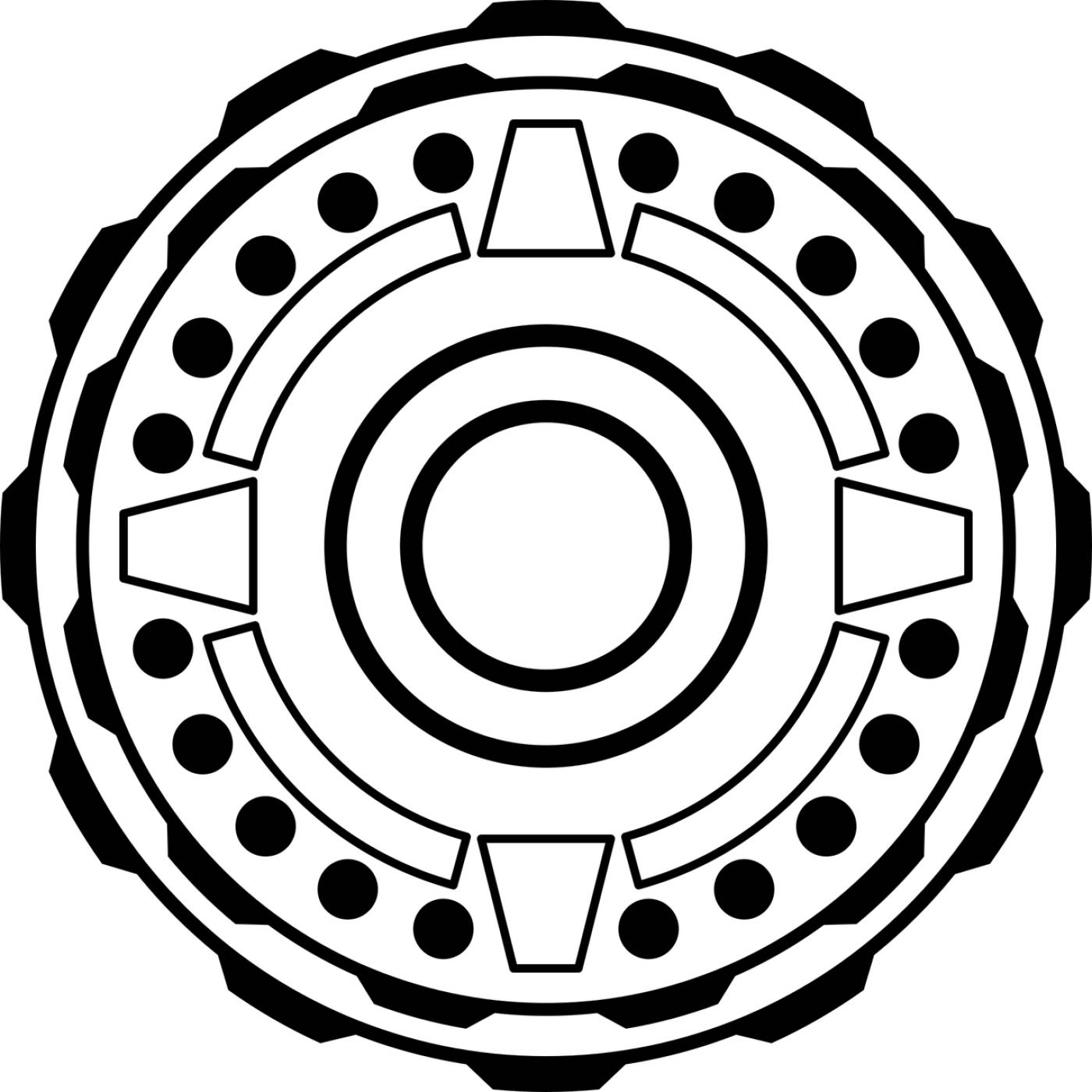 circle pattern design technology  svg vector