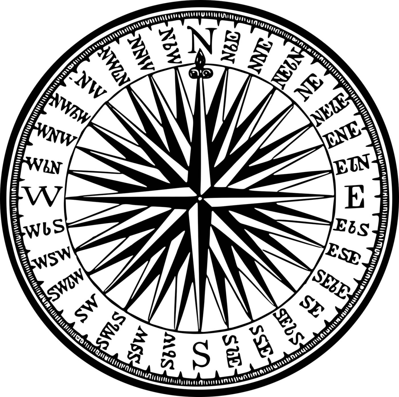compass direction arrows navigation  svg vector