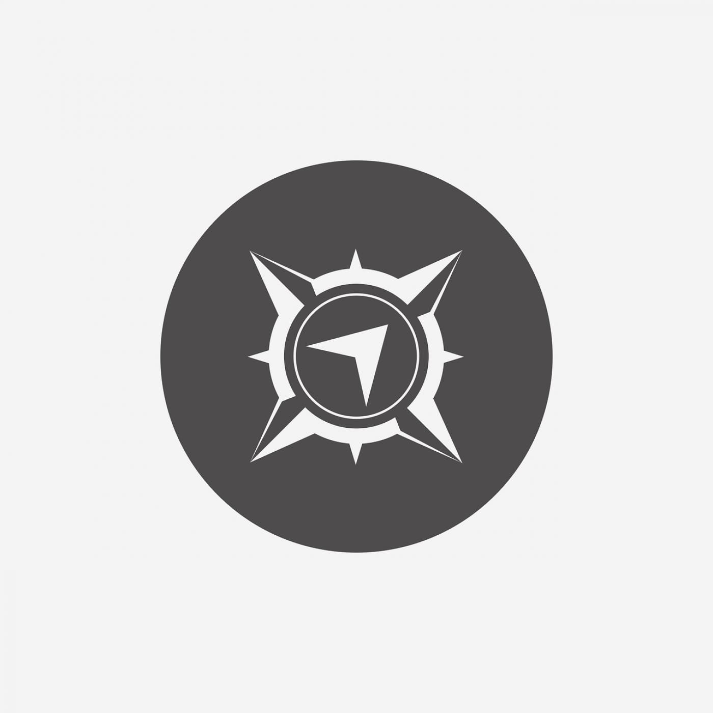 compass map instructions navigation  svg vector