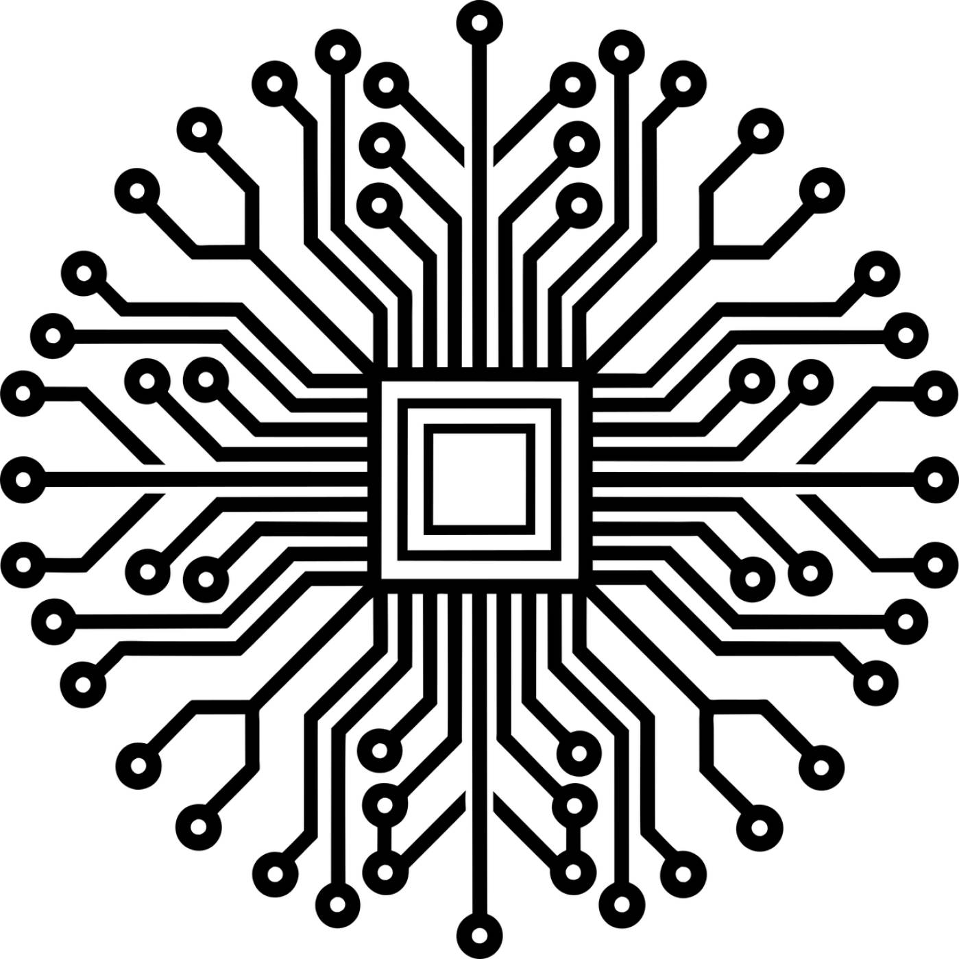 computer processor cpu chip  svg vector