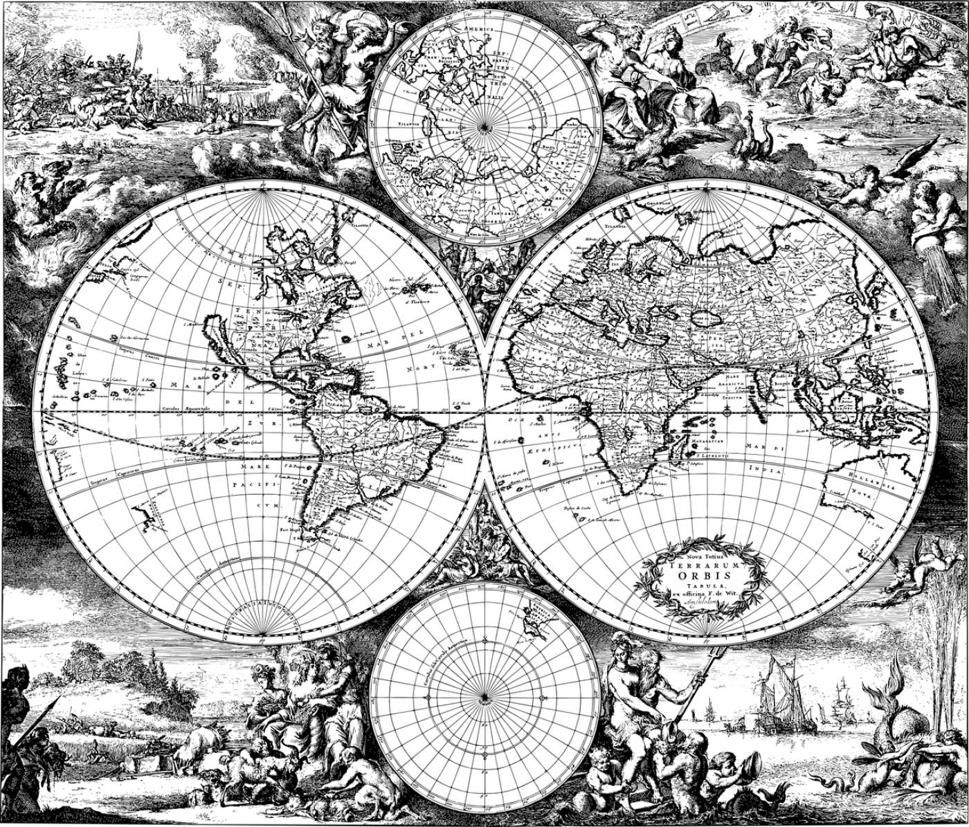 earth world map globe line art  svg vector
