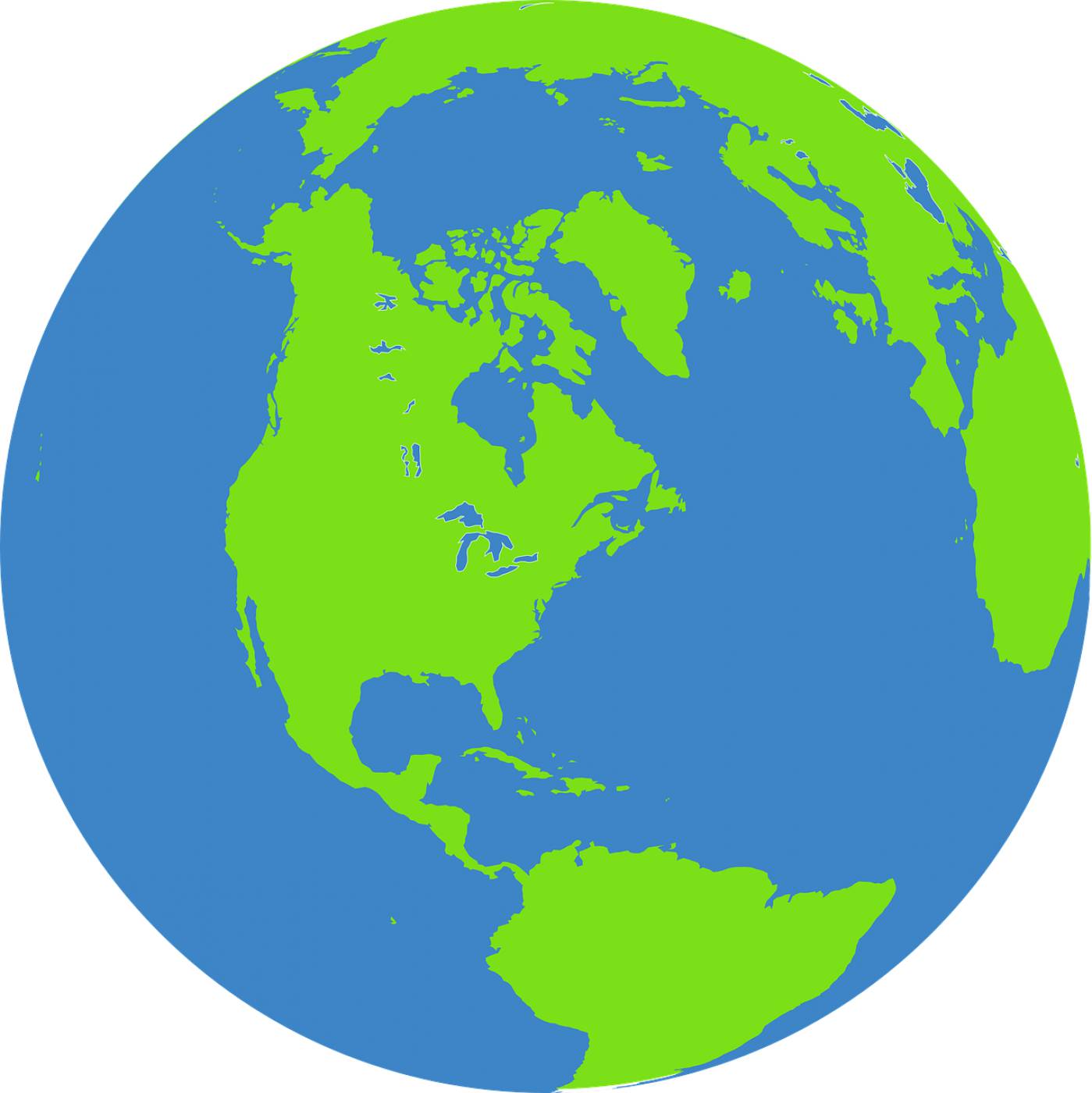 globe earth world map blue green  svg vector
