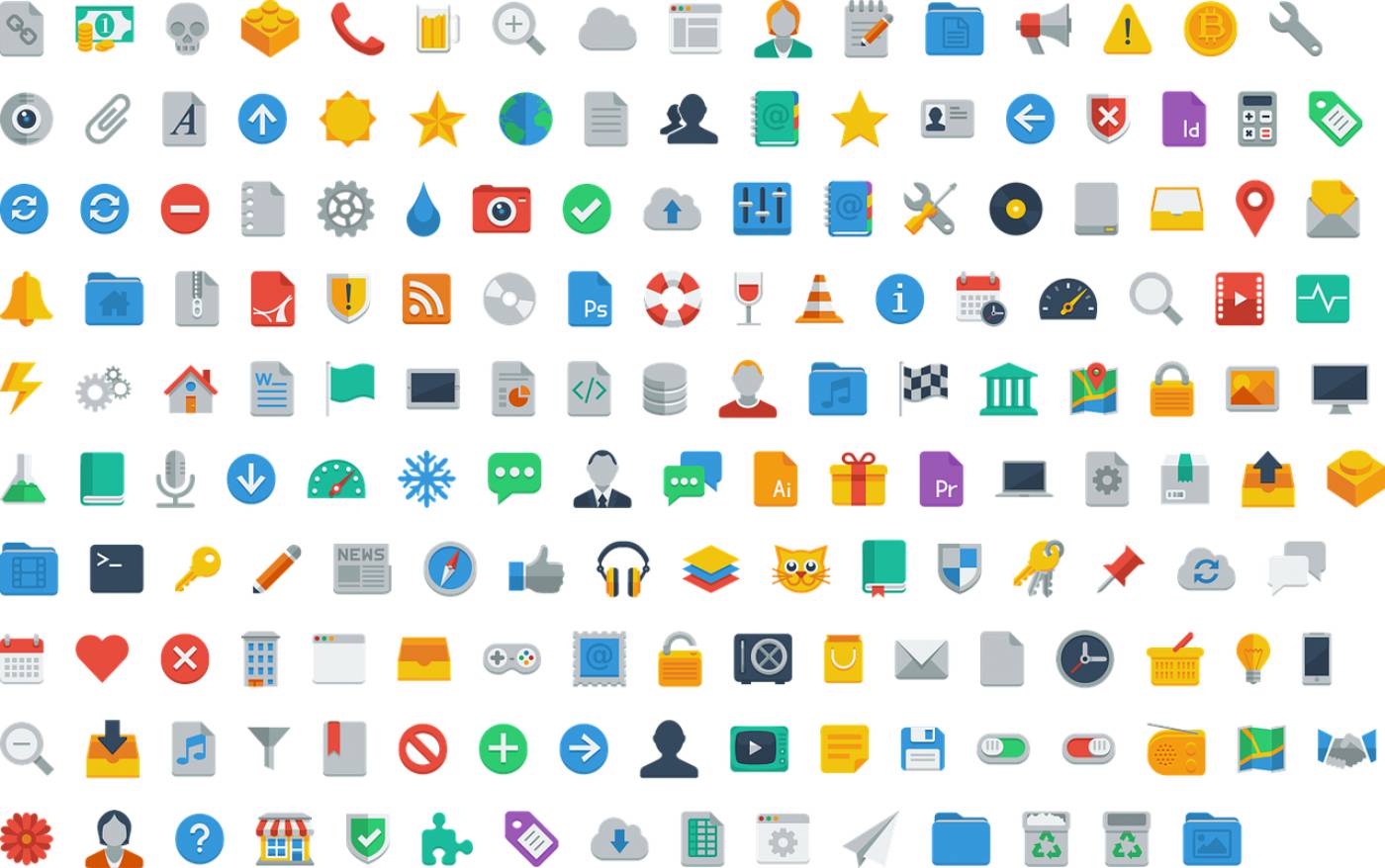 icons collection set abstract  svg vector