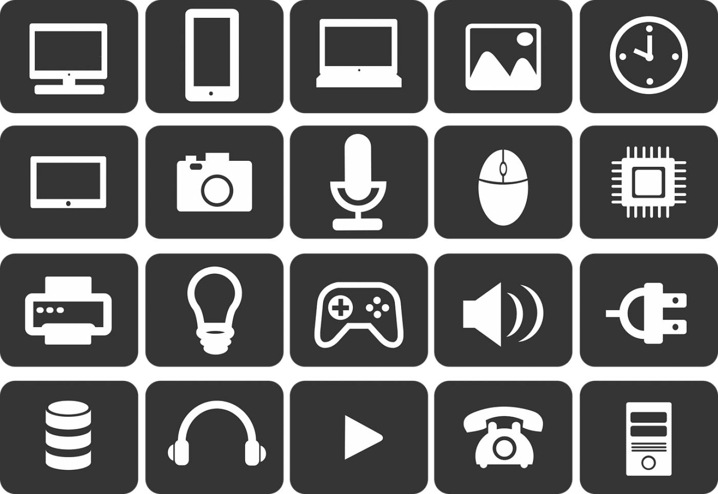 icons technology computing  svg vector