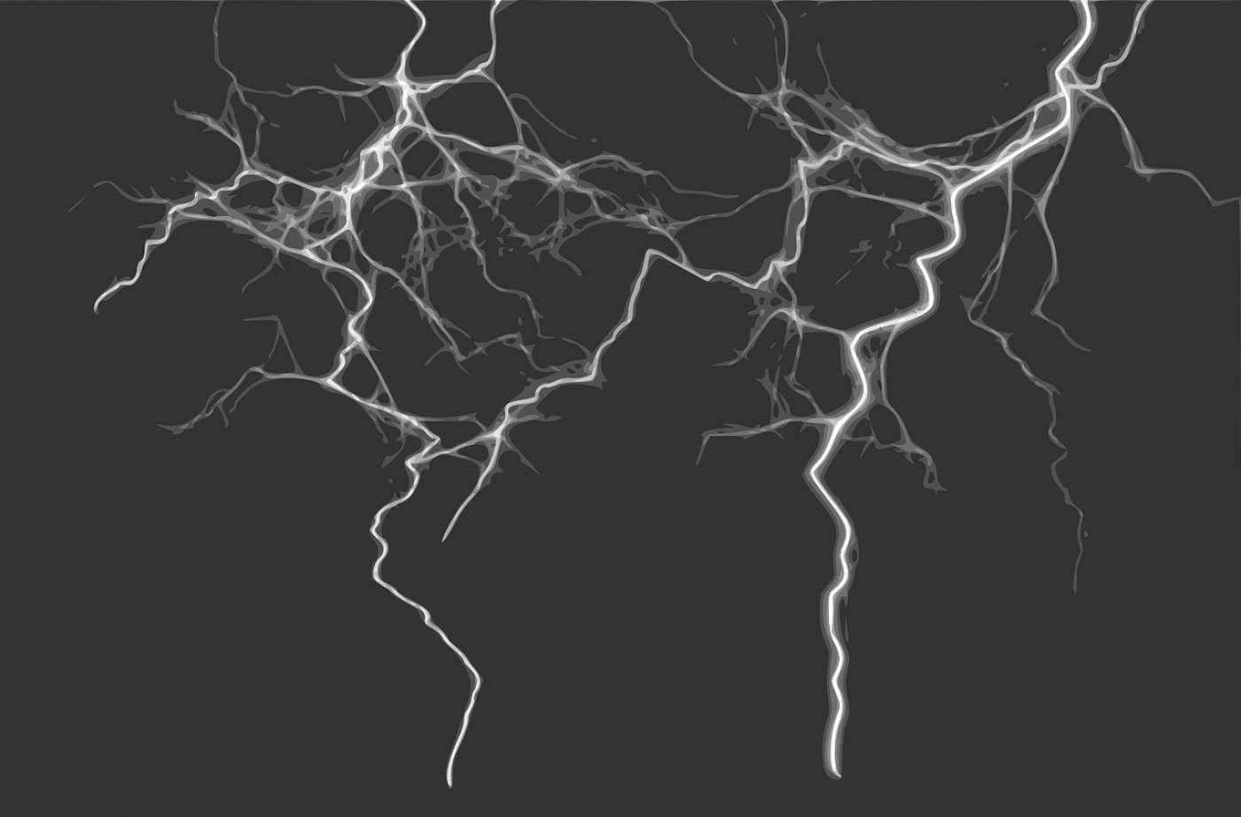 lightning storm weather electricity  svg vector