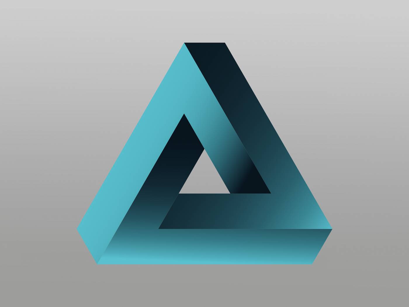 logo penrose triangle impossible  svg vector
