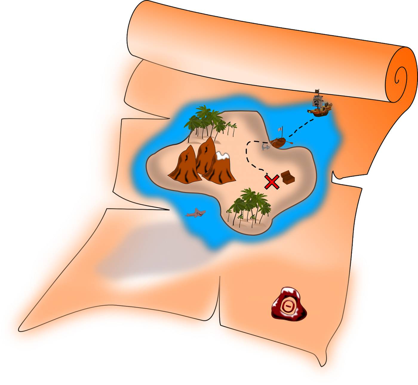 map treasure map treasure pirates  svg vector