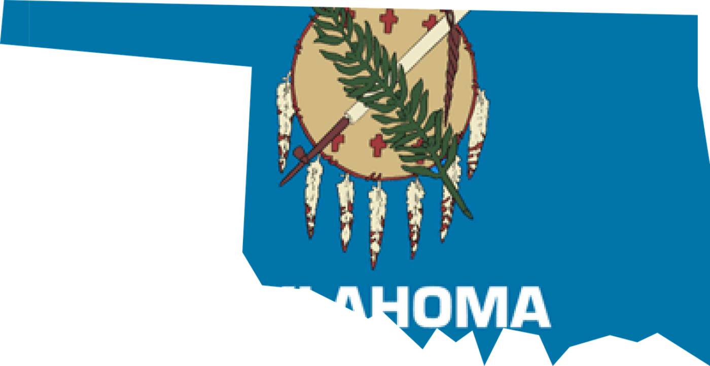 oklahoma flag map usa america  svg vector