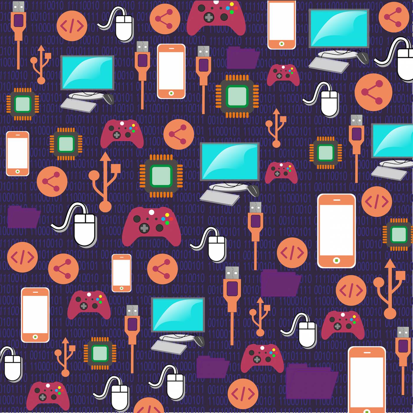 pattern computer digital technology  svg vector