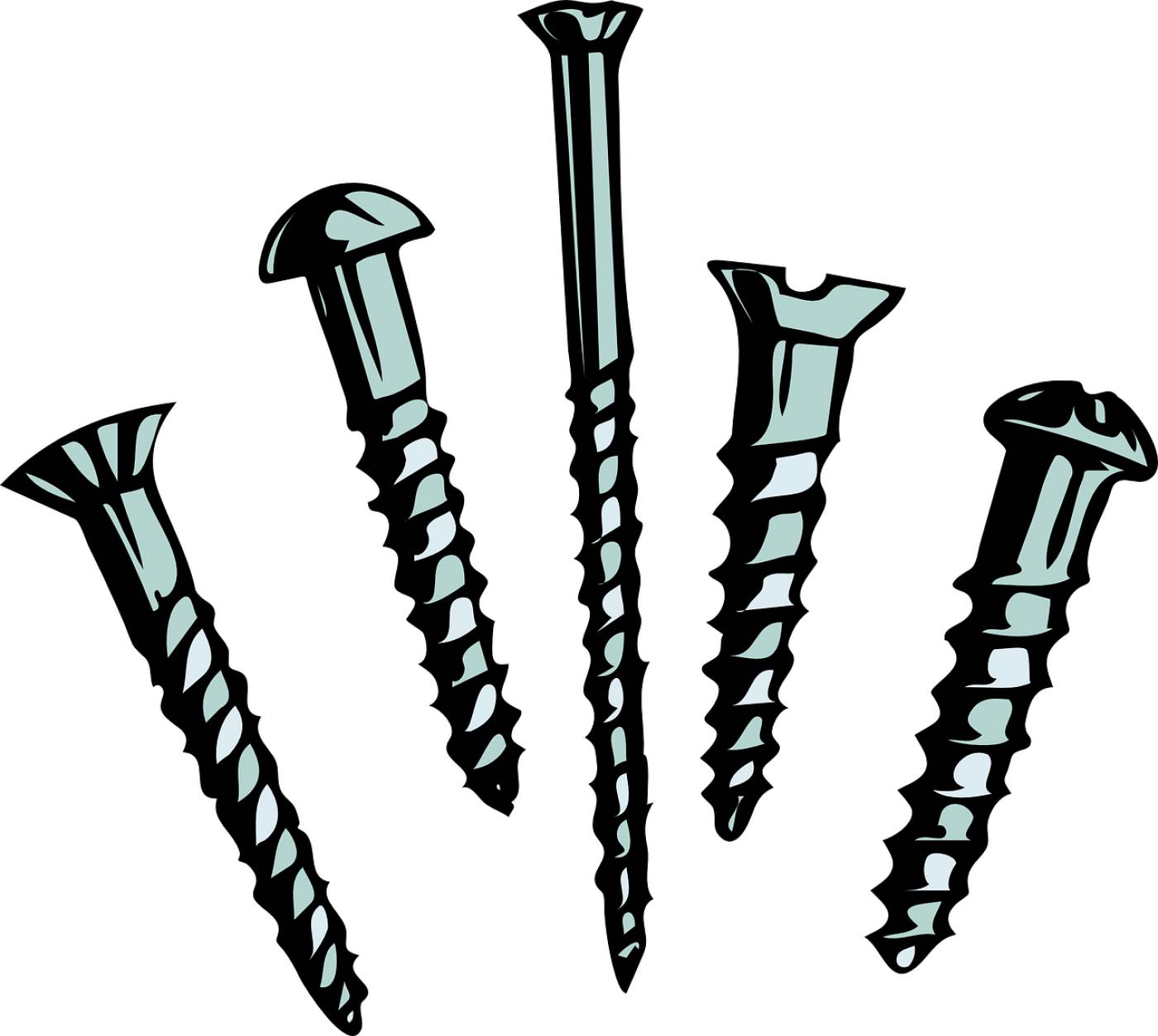 screws screw nail repair rivet  svg vector