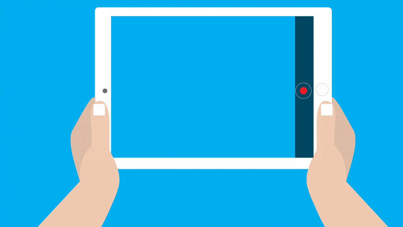 taking picture with ipad ipad  svg vector
