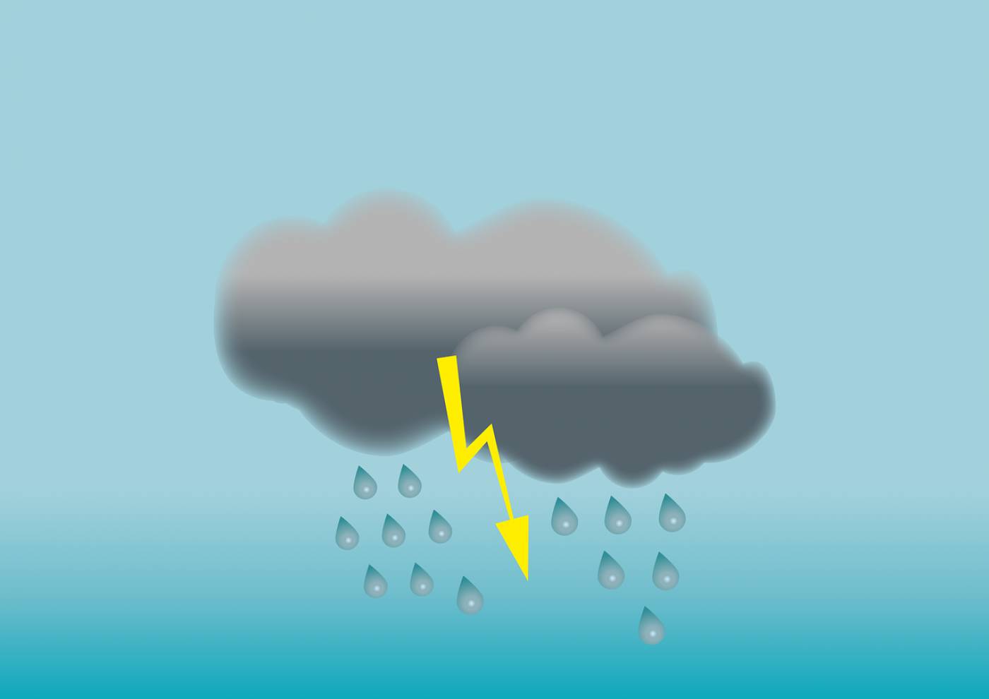 thunderstorm weather clouds storm  svg vector
