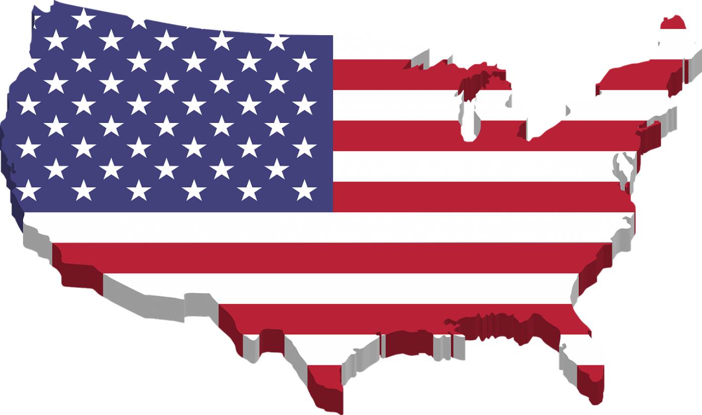 united states flag map usa  svg vector