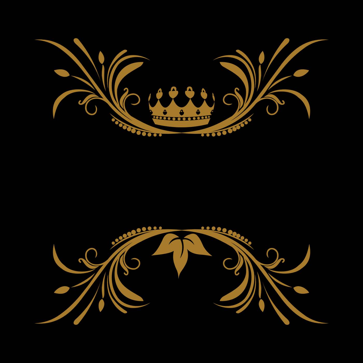 vector arabesque floral king crown  svg vector