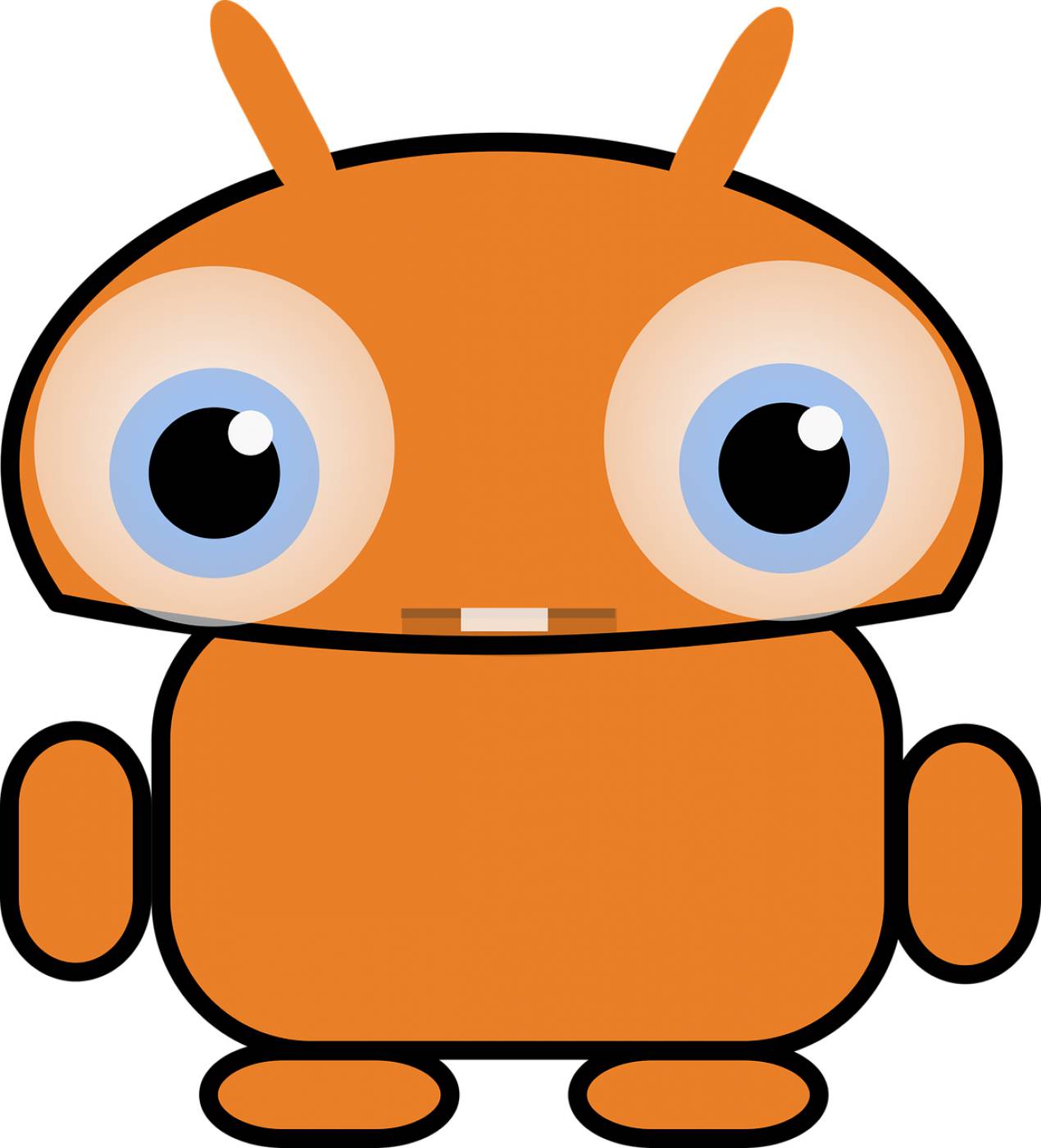 android cute robot stickers  svg vector