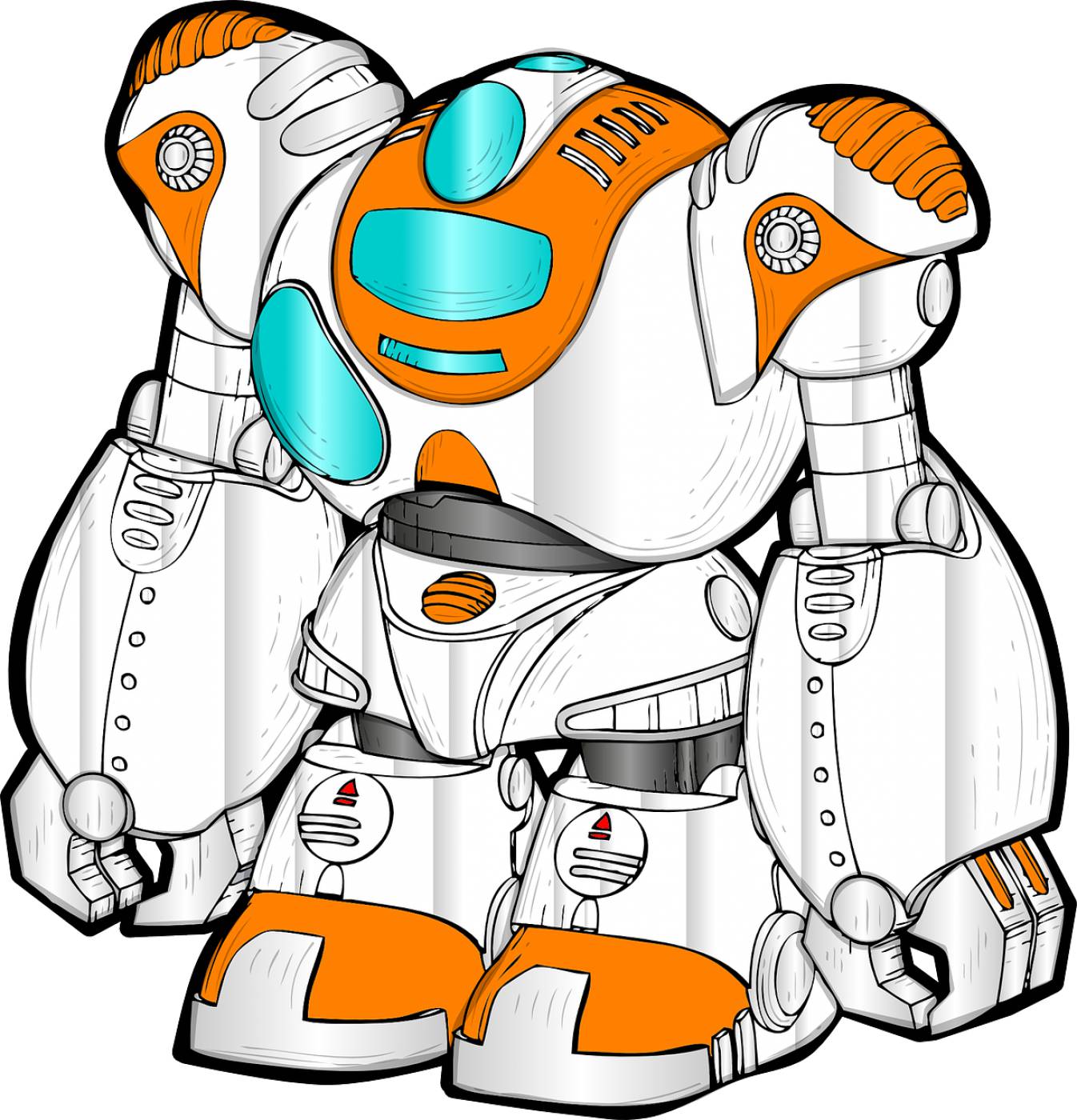 android robot technology machine  svg vector