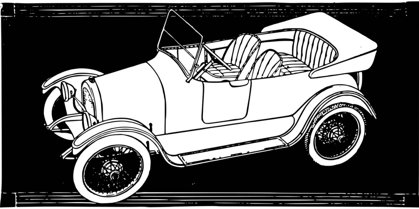 automobile car convertible ford  svg vector