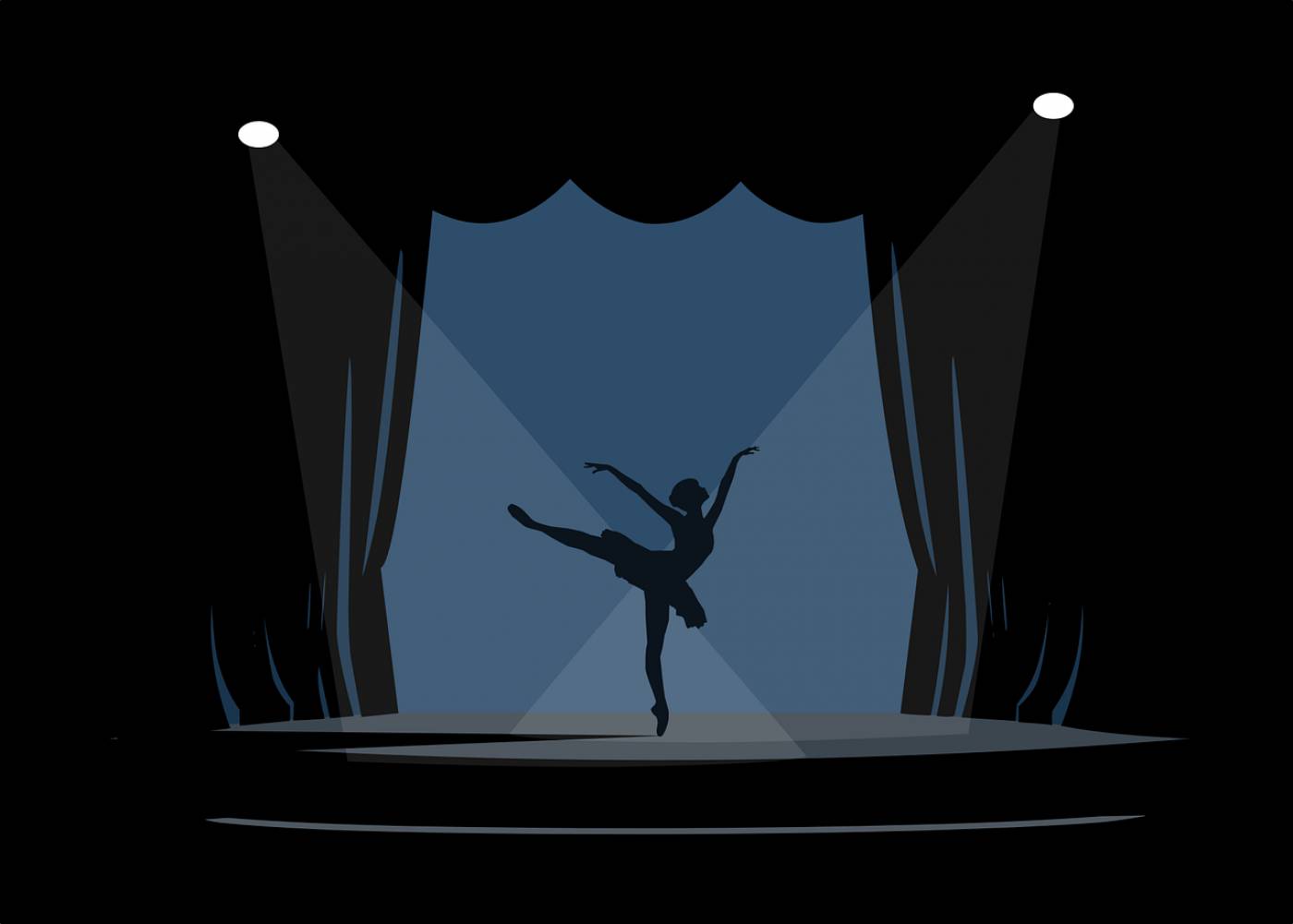 ballerina performance theater  svg vector