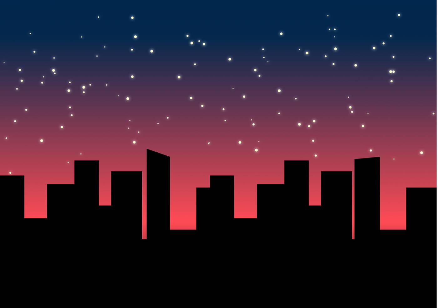 buildings city cityscape sky stars  svg vector