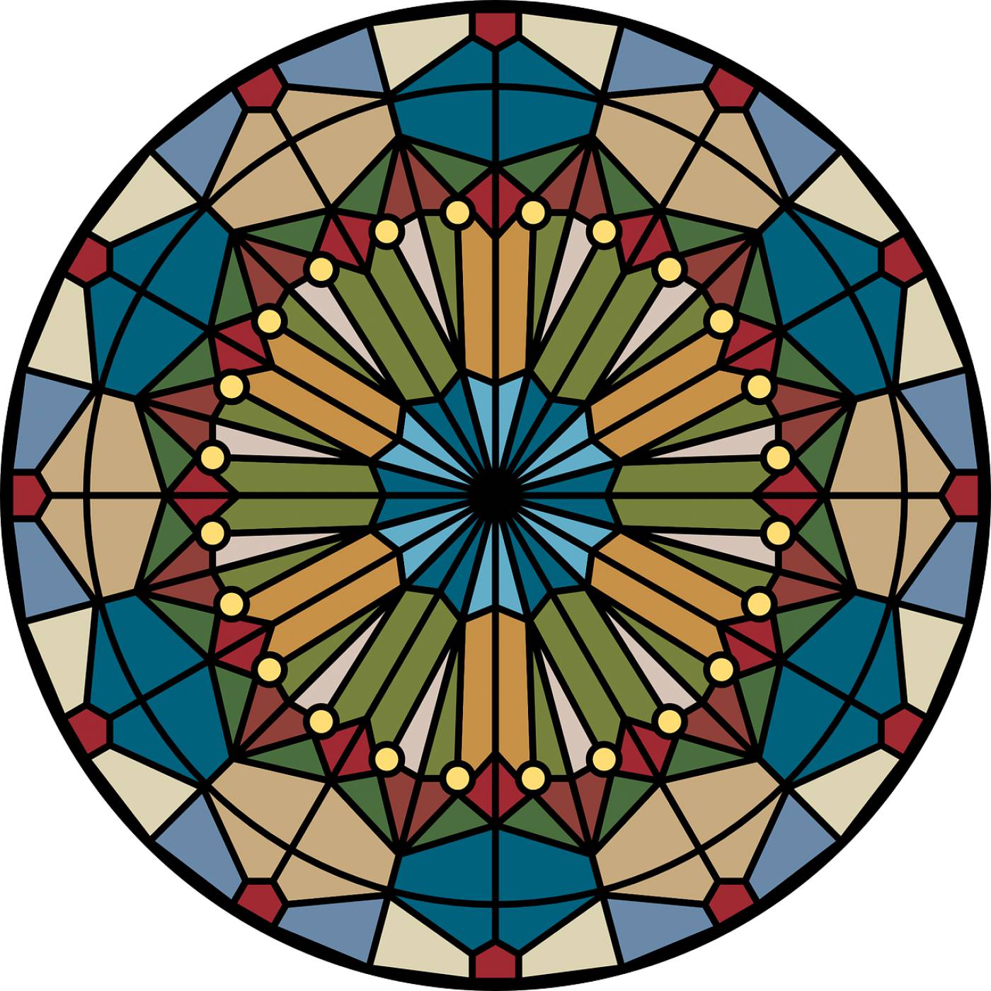 church glass rose stained window  svg vector