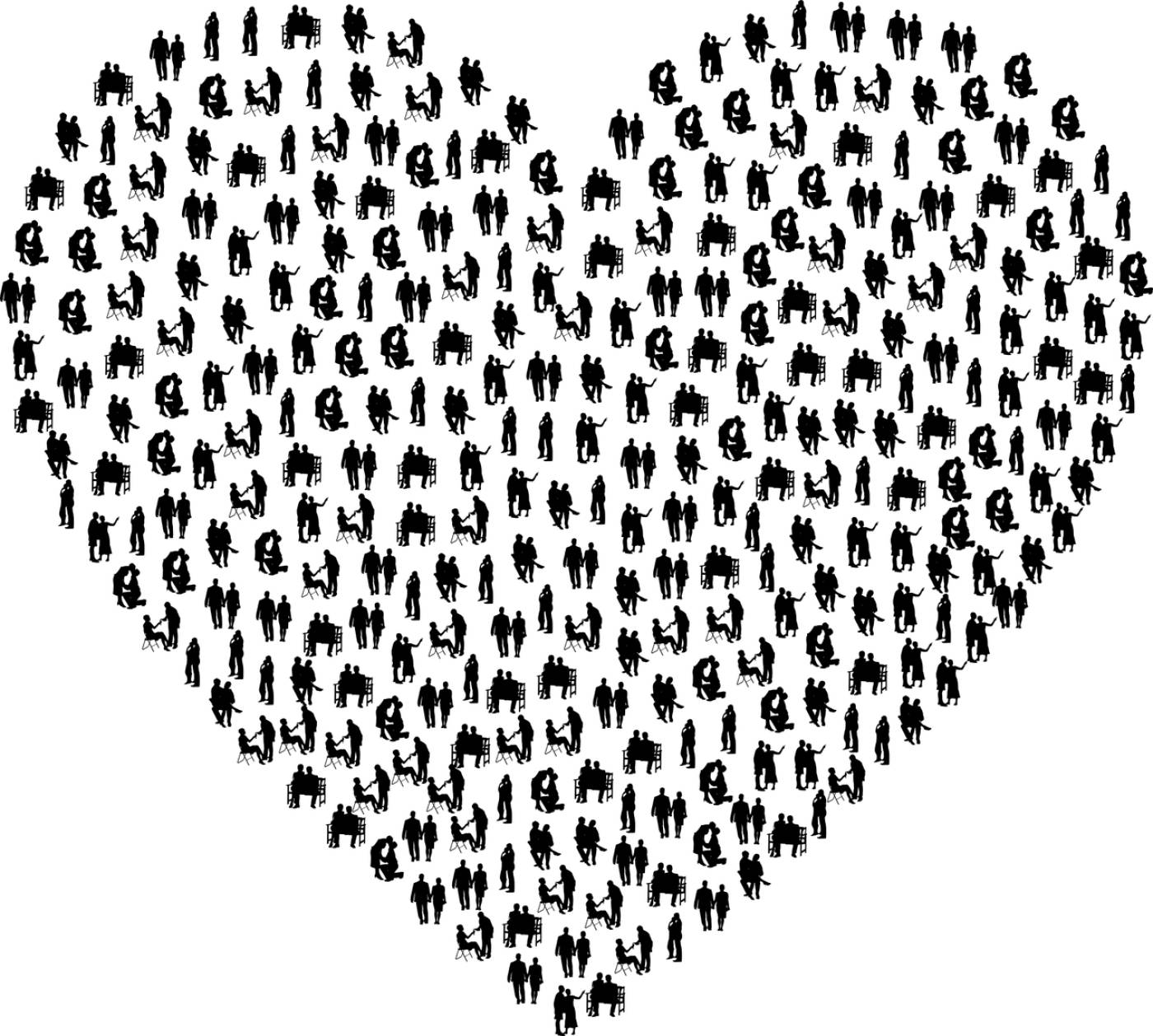 couple love romance silhouette  svg vector