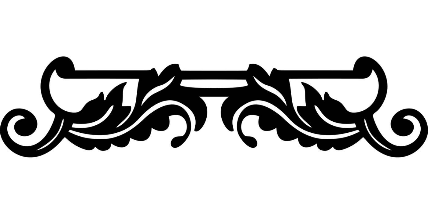 decorative ornamental divider  svg vector