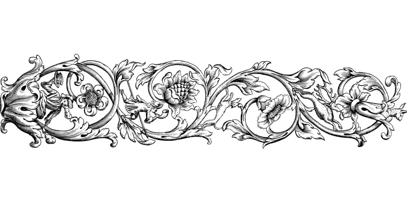 design divider separator flourish  svg vector