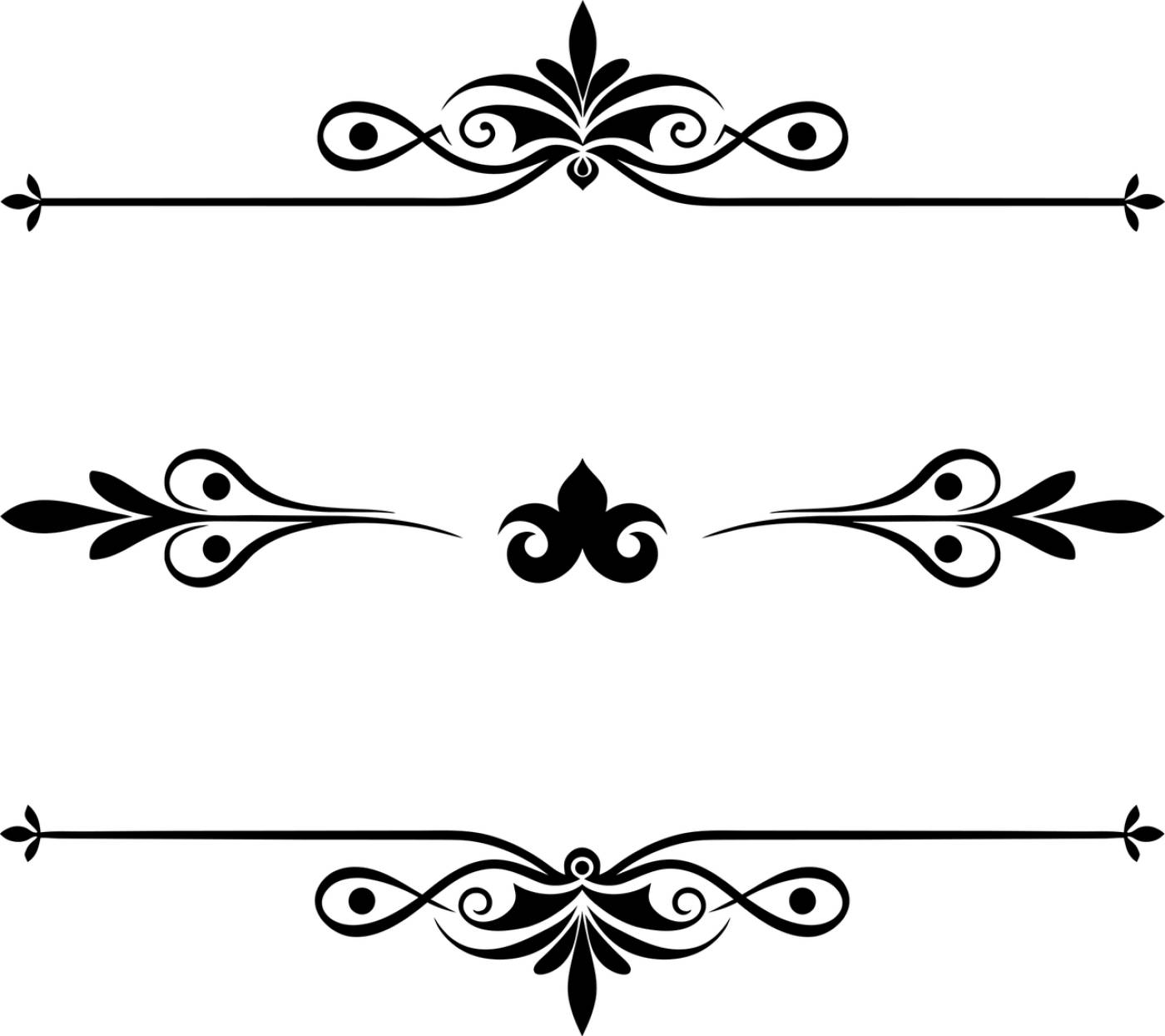divider separator flourish design  svg vector