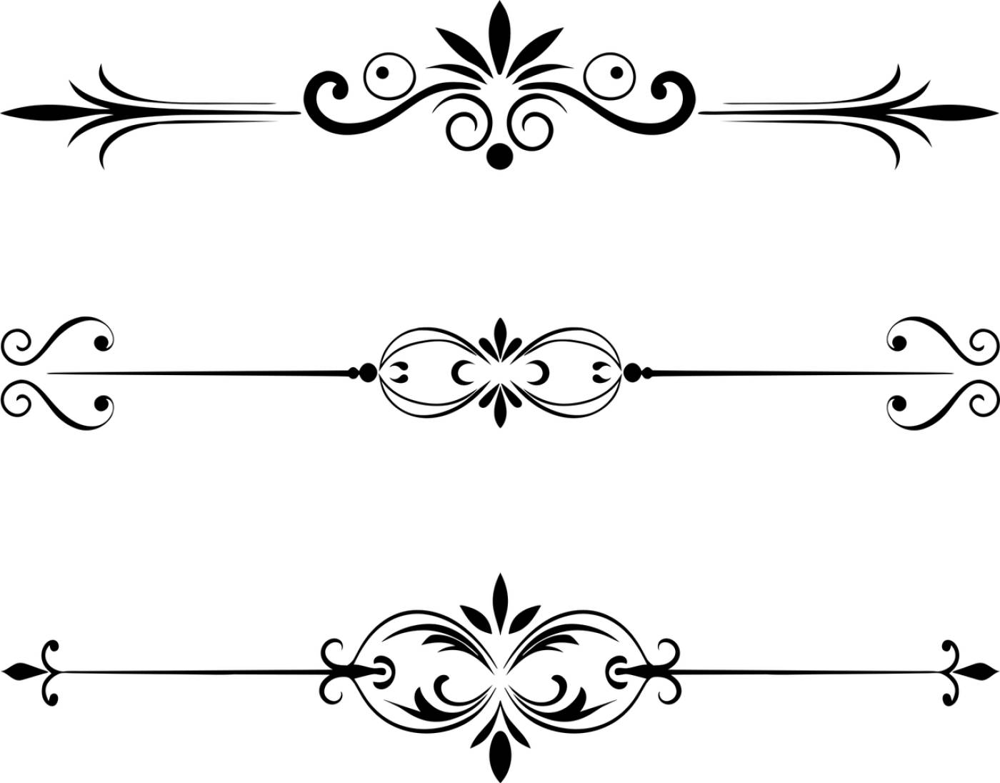 divider separator flourish design  svg vector