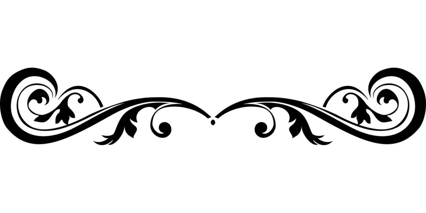 divider separator flourish line art  svg vector