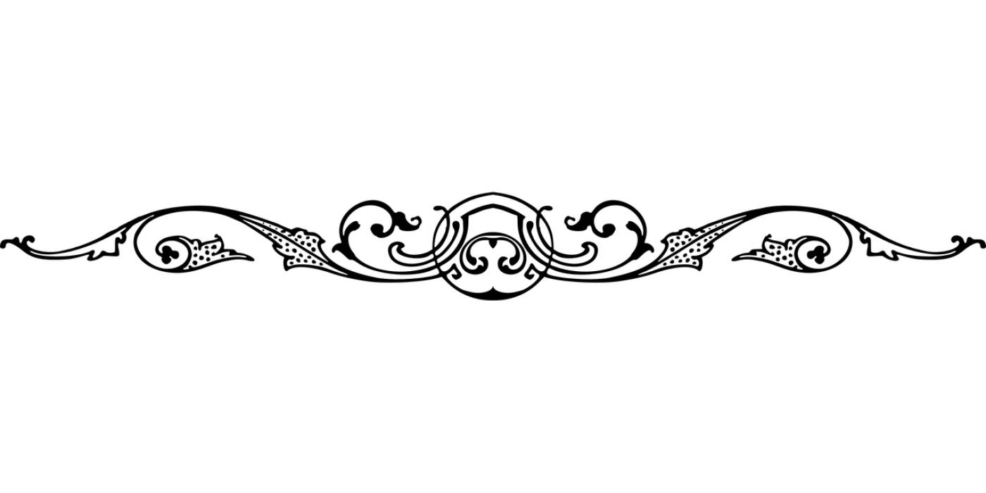 divider separator flourish line art  svg vector