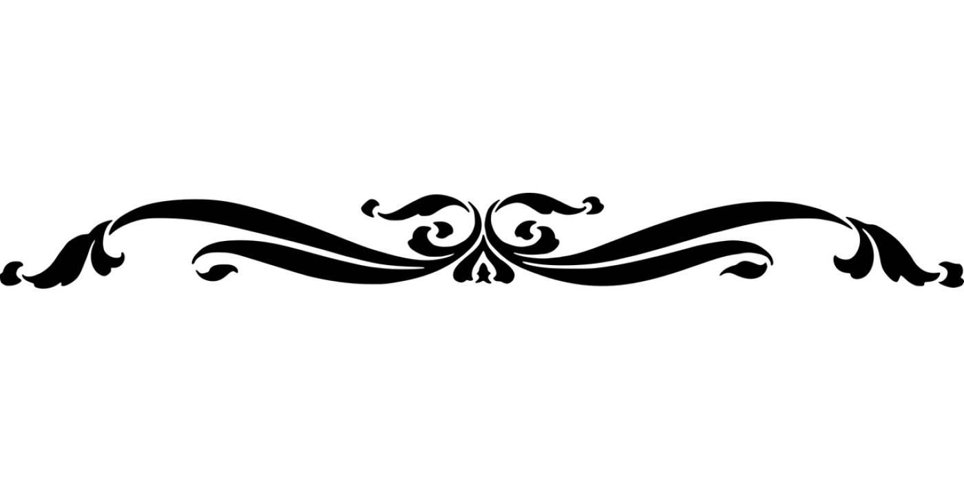 divider separator flourish line art  svg vector