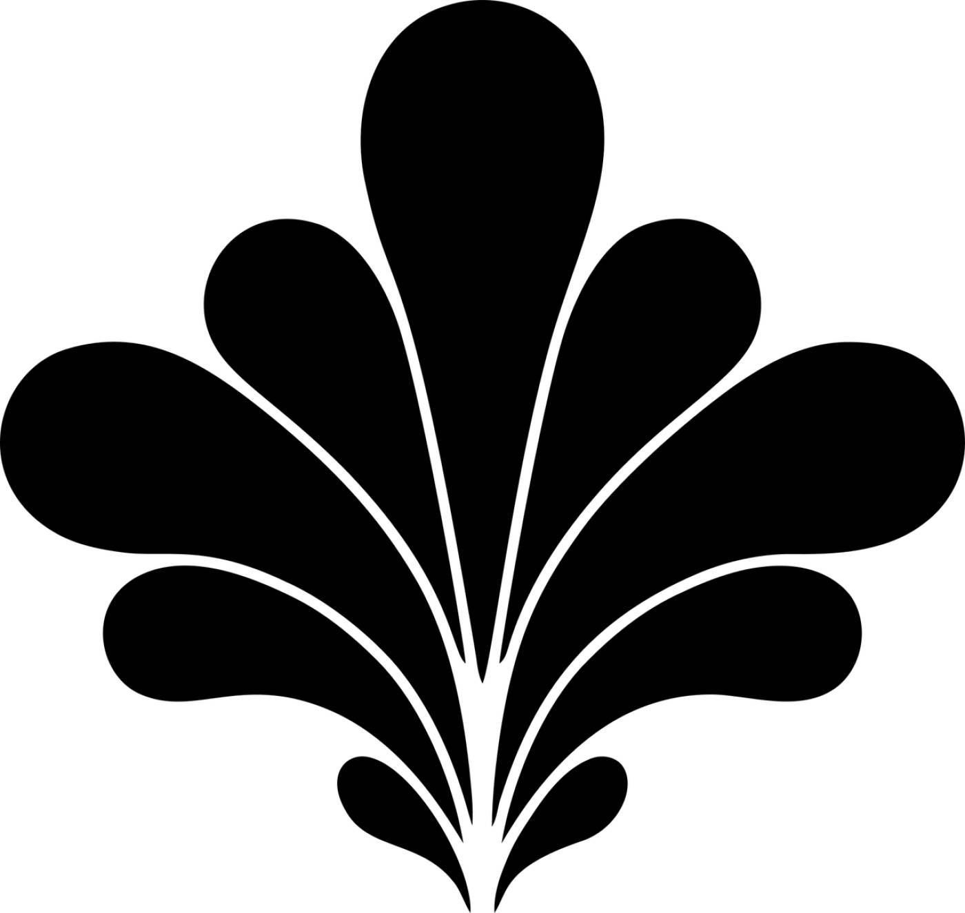 flourish floral silhouette design  svg vector