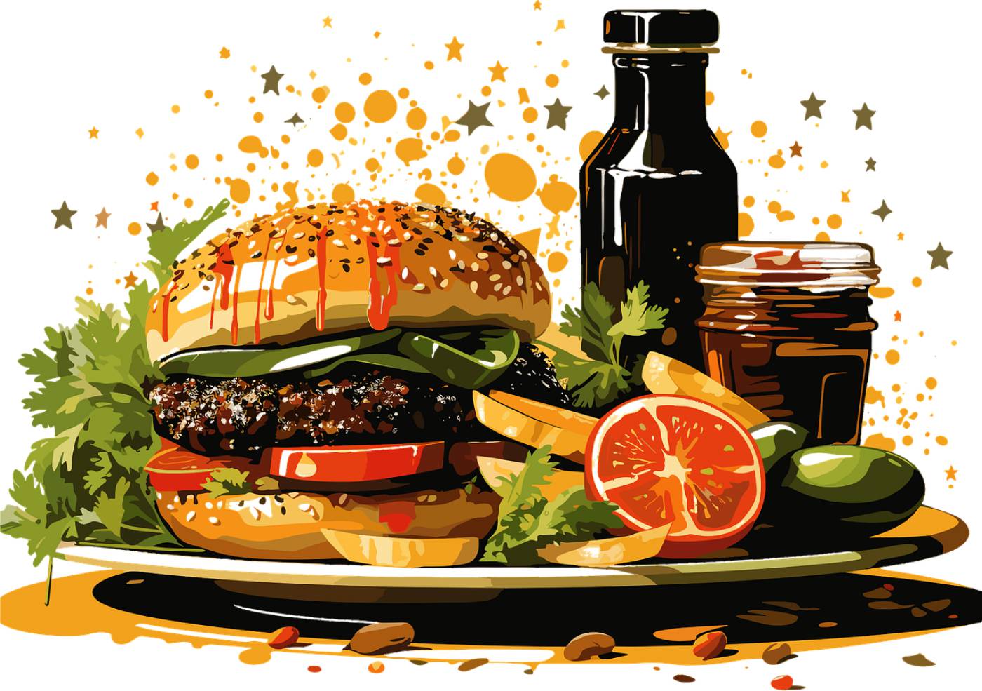 hamburger burger cheeseburger  svg vector