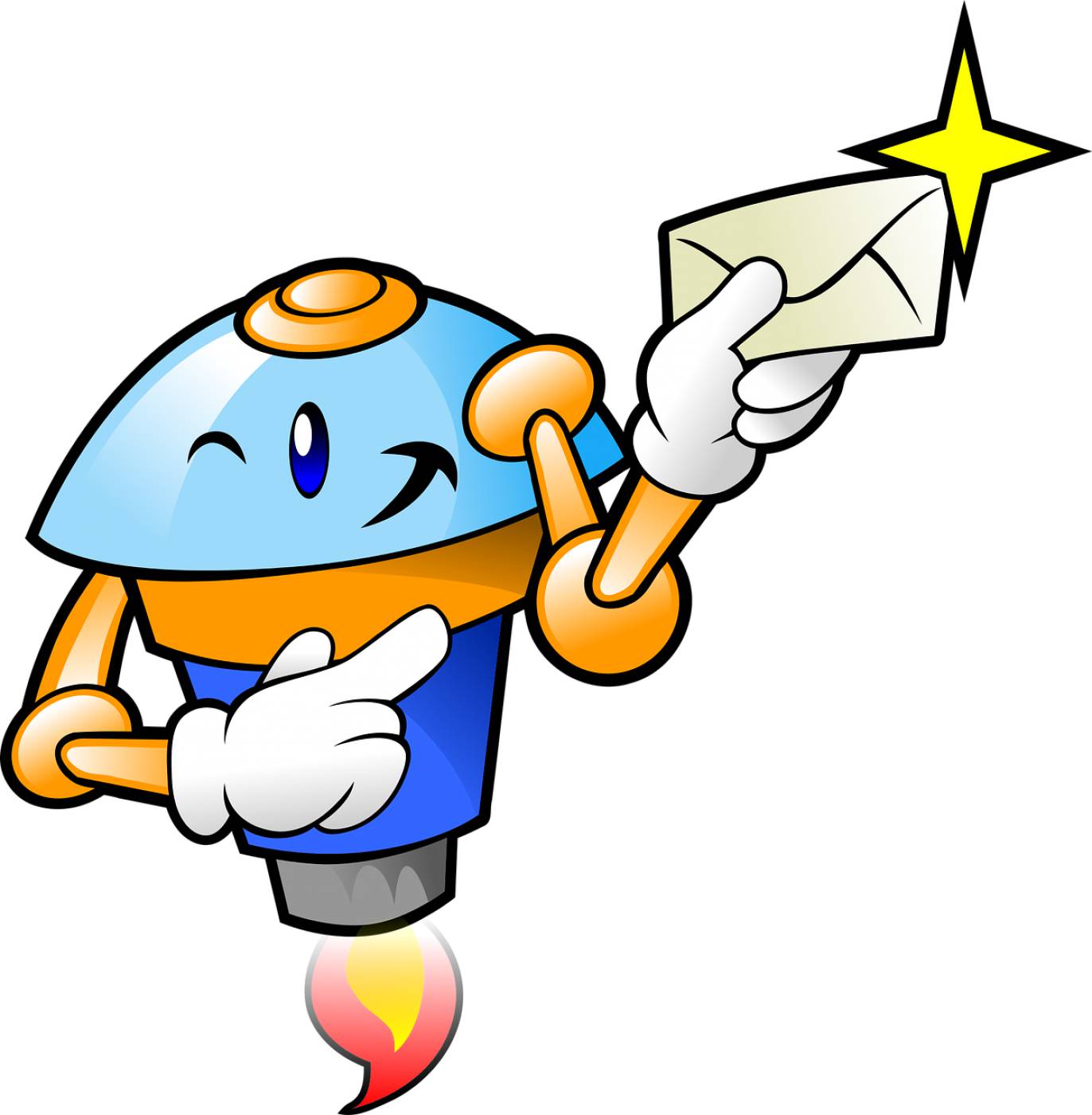 letter mail non human beings robot  svg vector