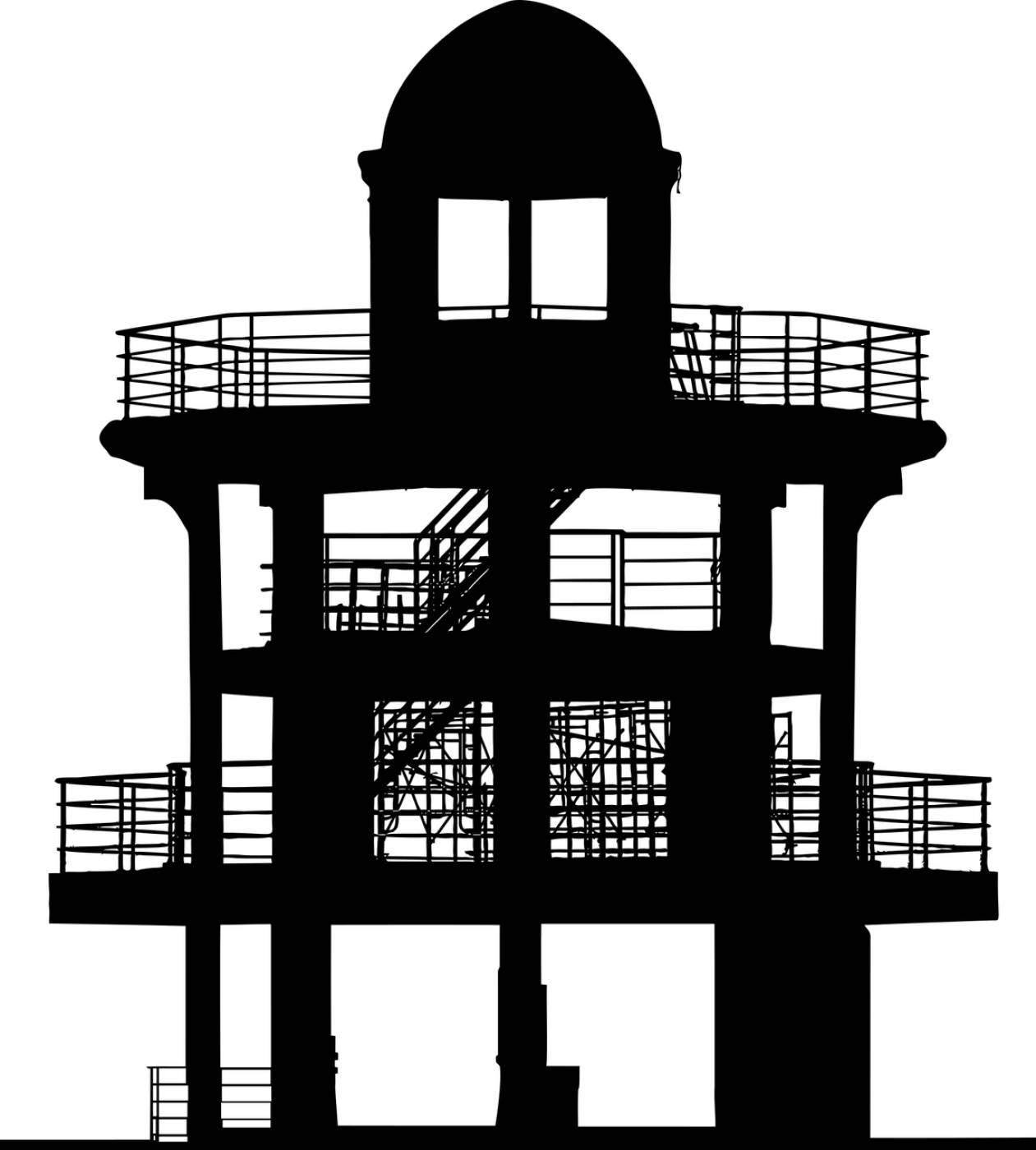 lighthouse building silhouette  svg vector