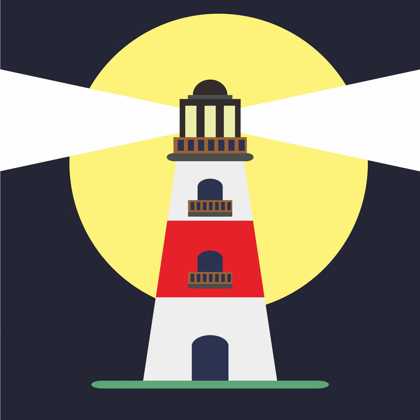 lighthouse tower beacon light  svg vector