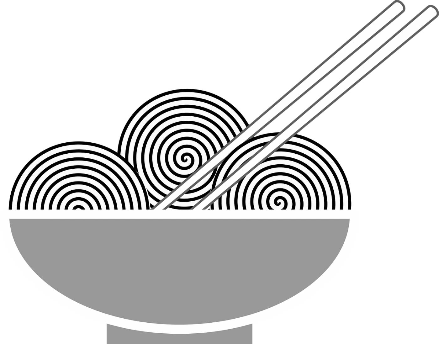 nutrition food bowl chinese food  svg vector