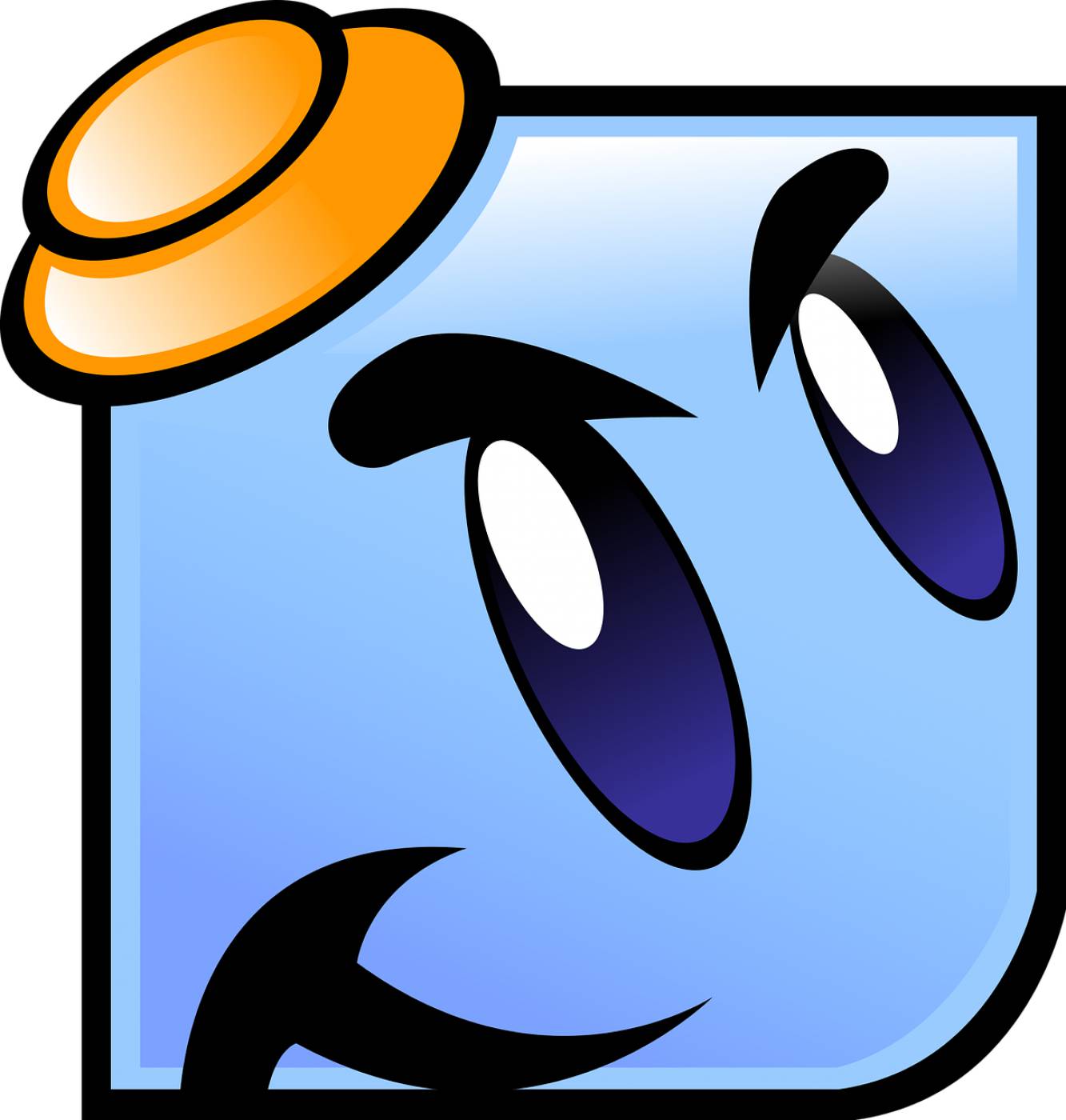 playful robot smiley blue robot  svg vector