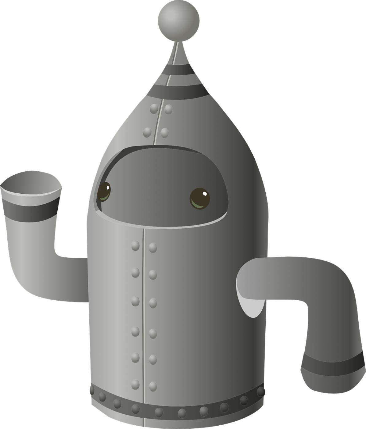 robot metal toy figure arms eyes  svg vector