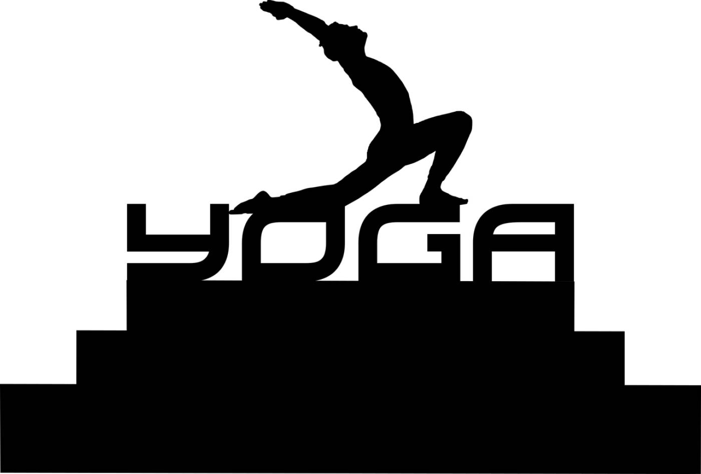 silhouette yoga man design  svg vector