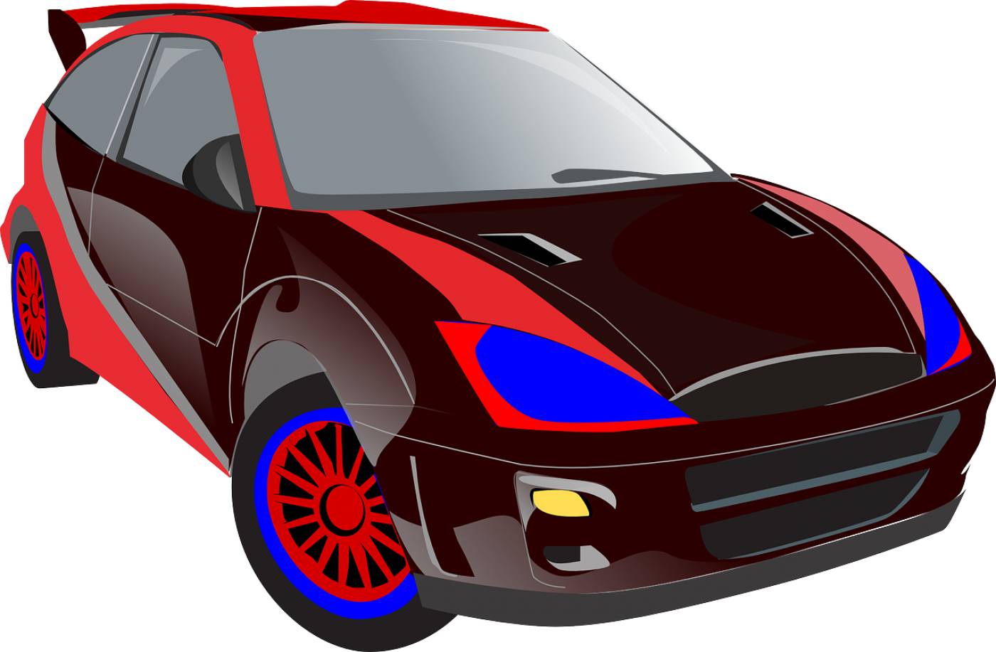 sports car ford racing car rally  svg vector