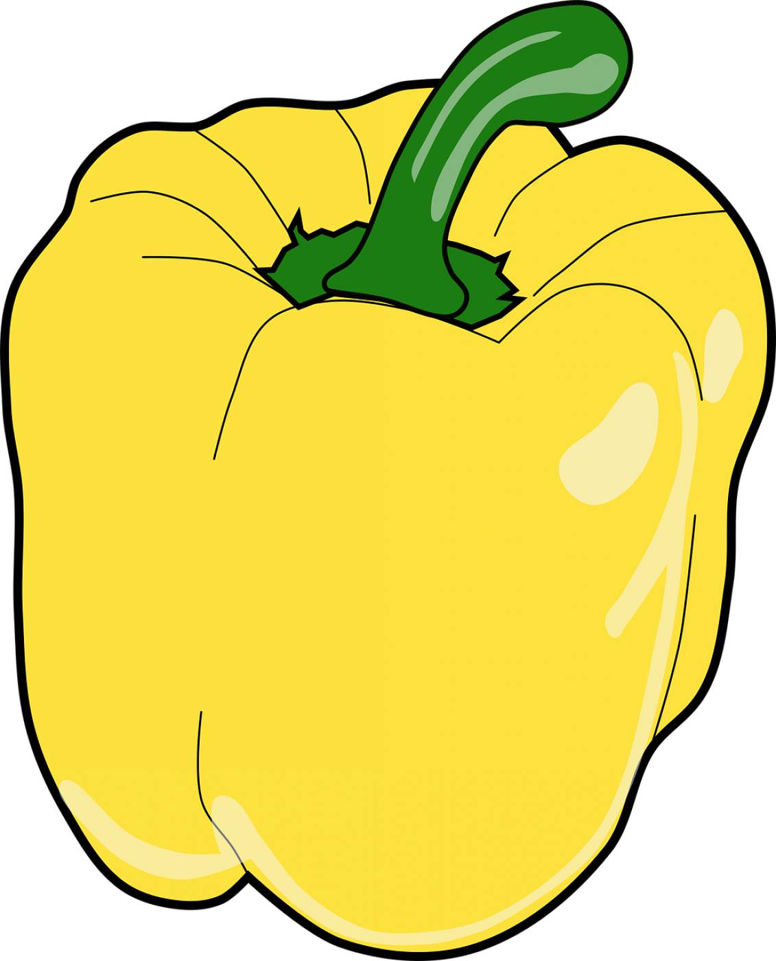 sweet peeper yellow bell cooking  svg vector
