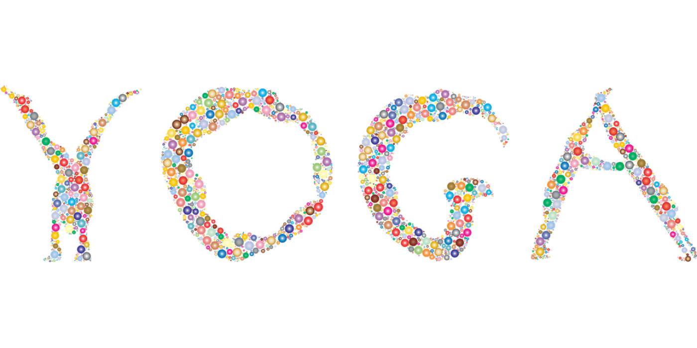 yoga typography circles zen  svg vector