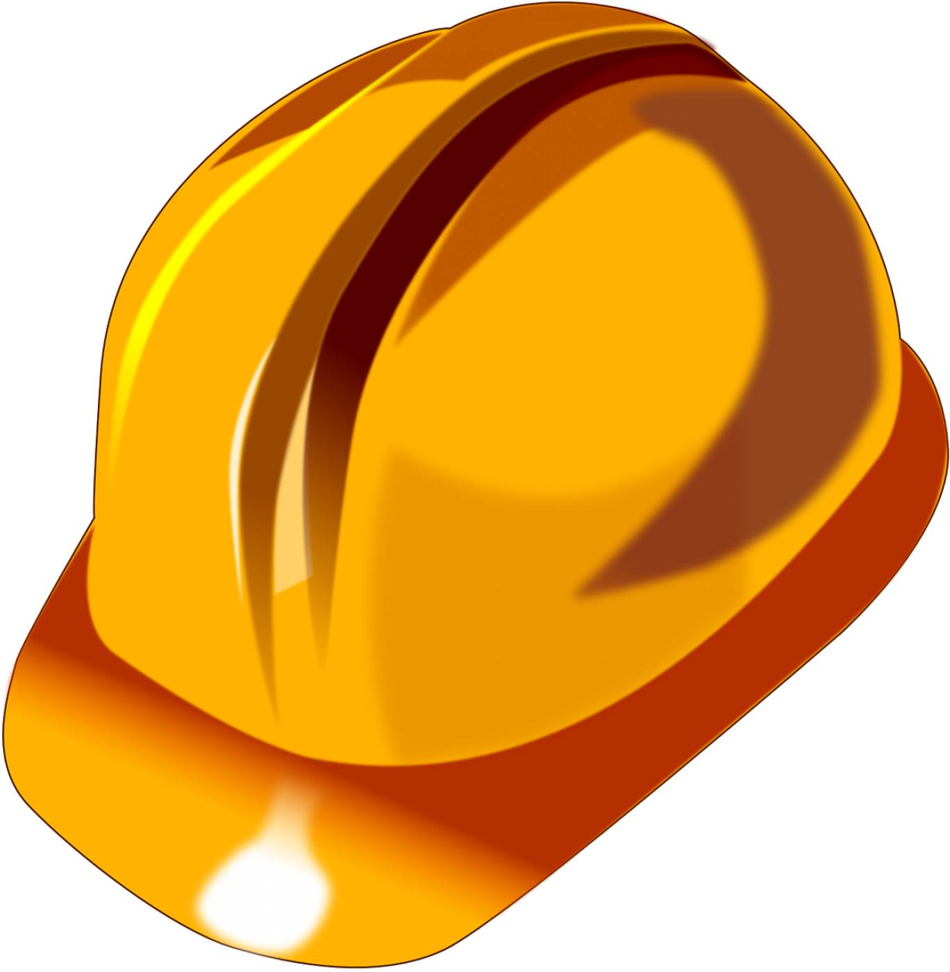 hardhat hat orange helmet  svg vector