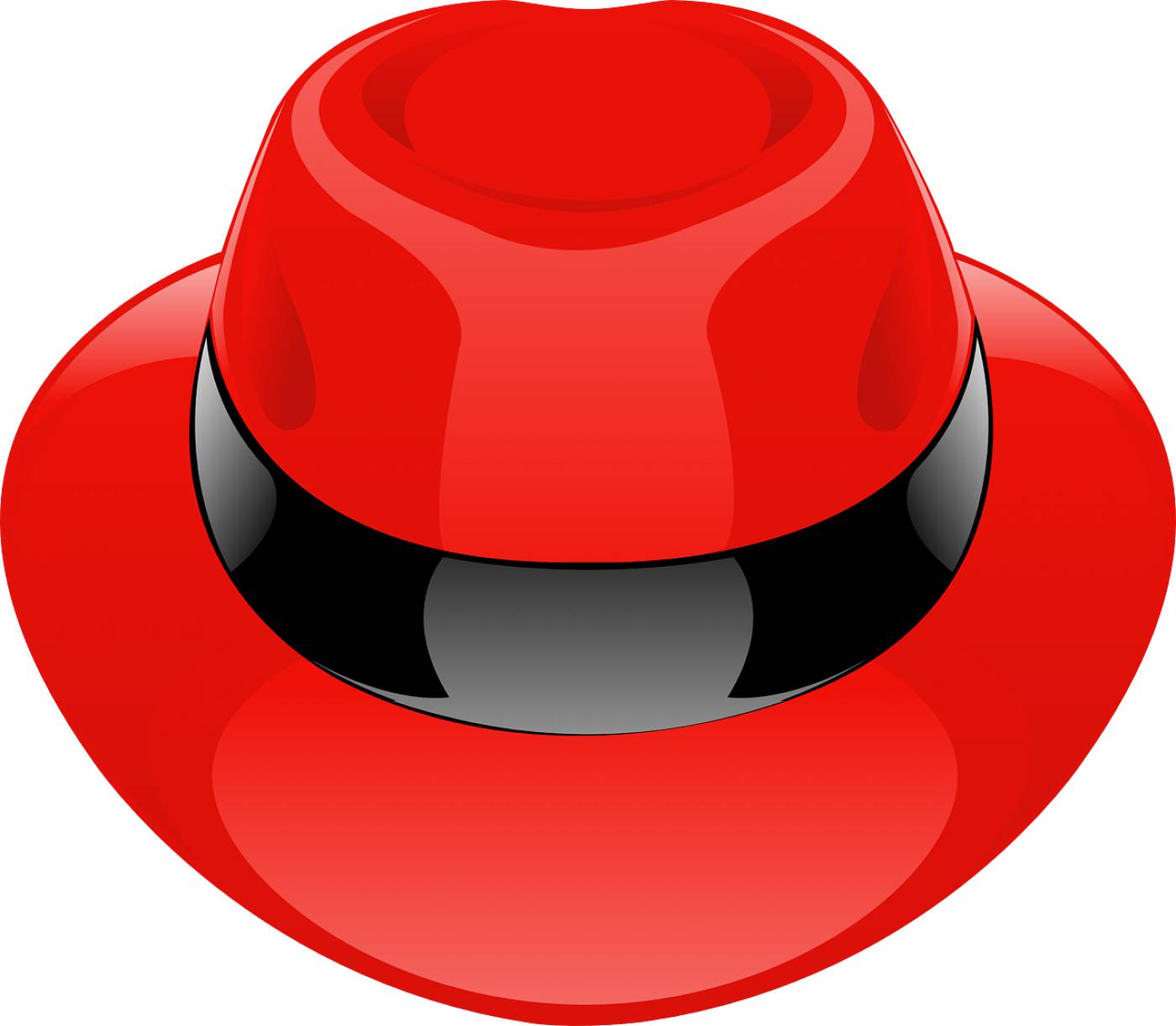 hat red fedora  svg vector