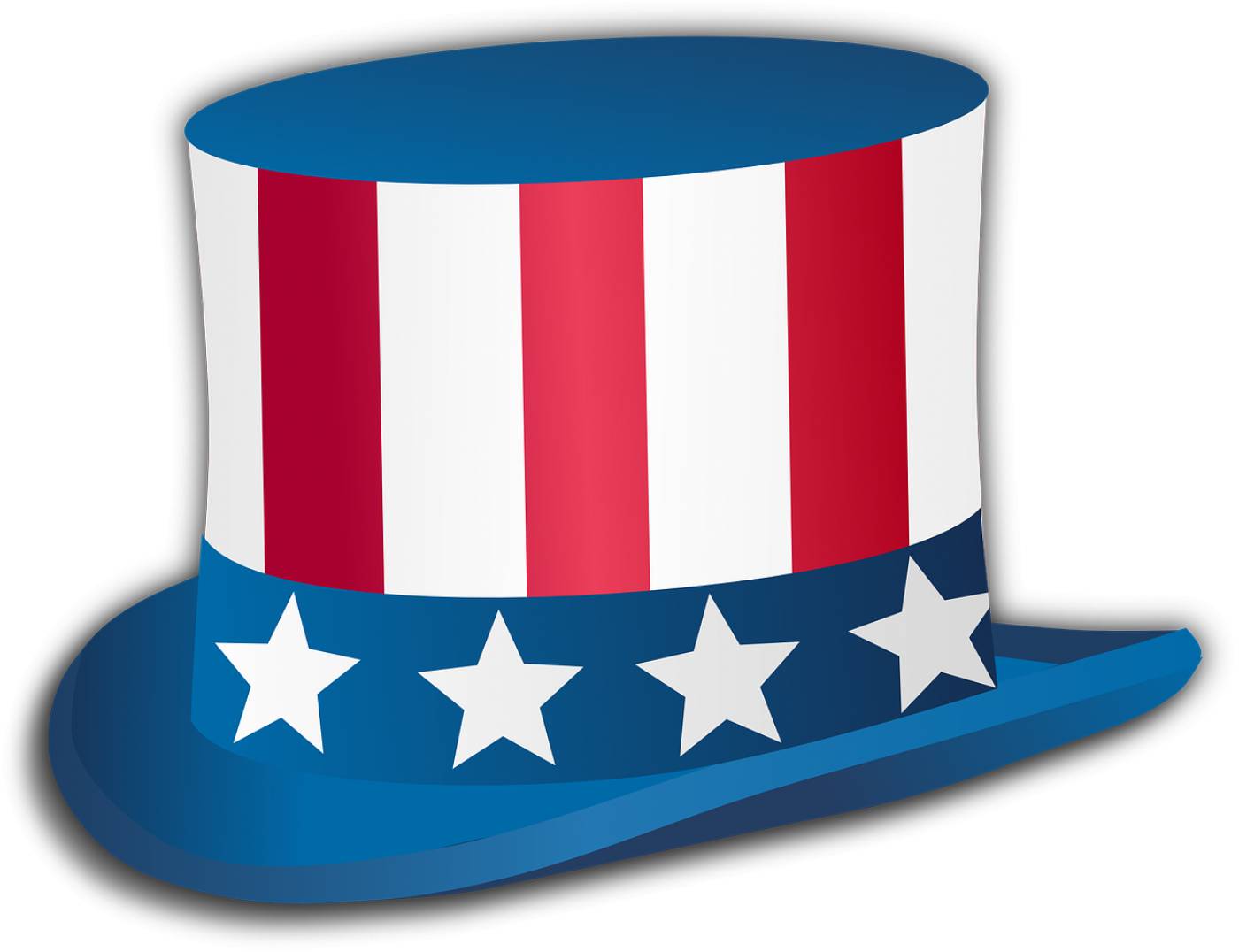 hat uncle sam hat icon symbol usa  svg vector