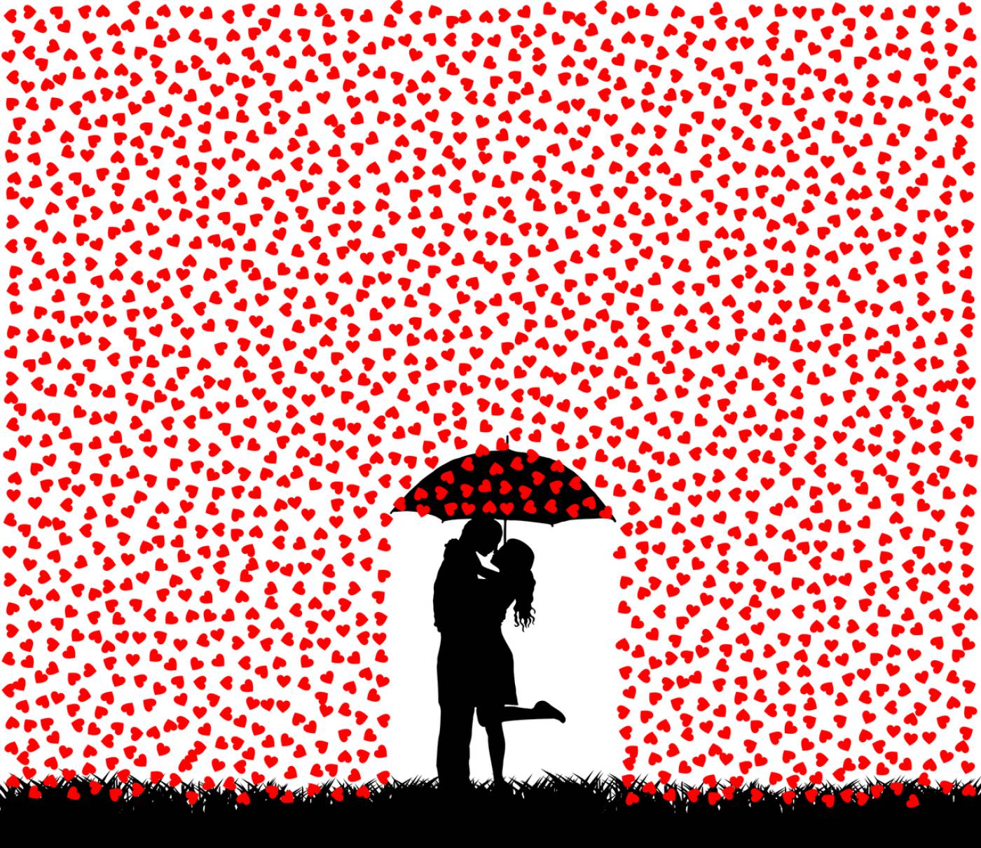 couple love silhouette umbrella  svg vector