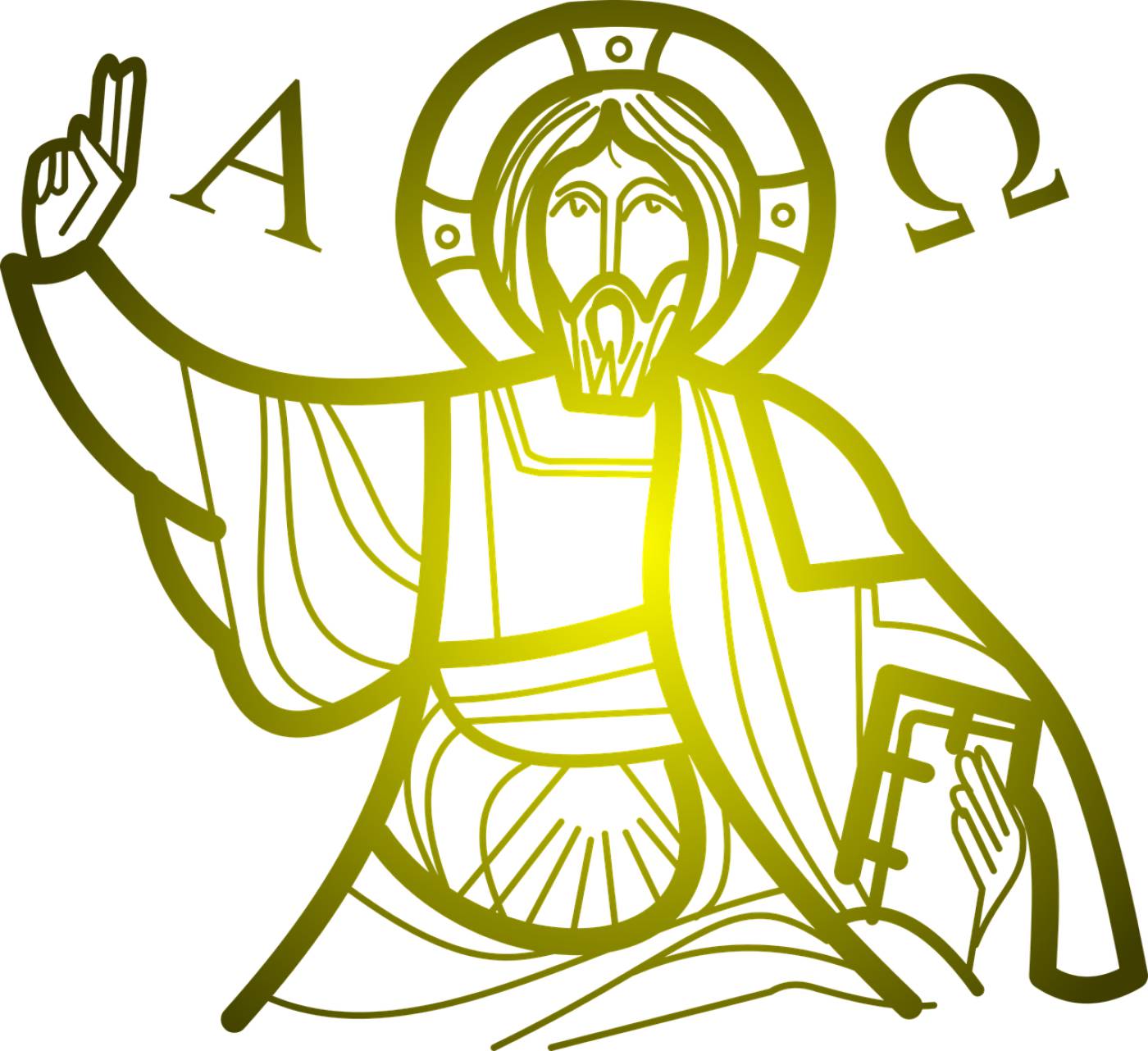 alpha christ christian  svg vector
